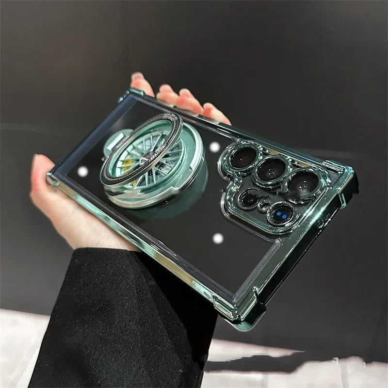 Decompression Gyro Magnetic Samsung S Series Phone Case - Viexta