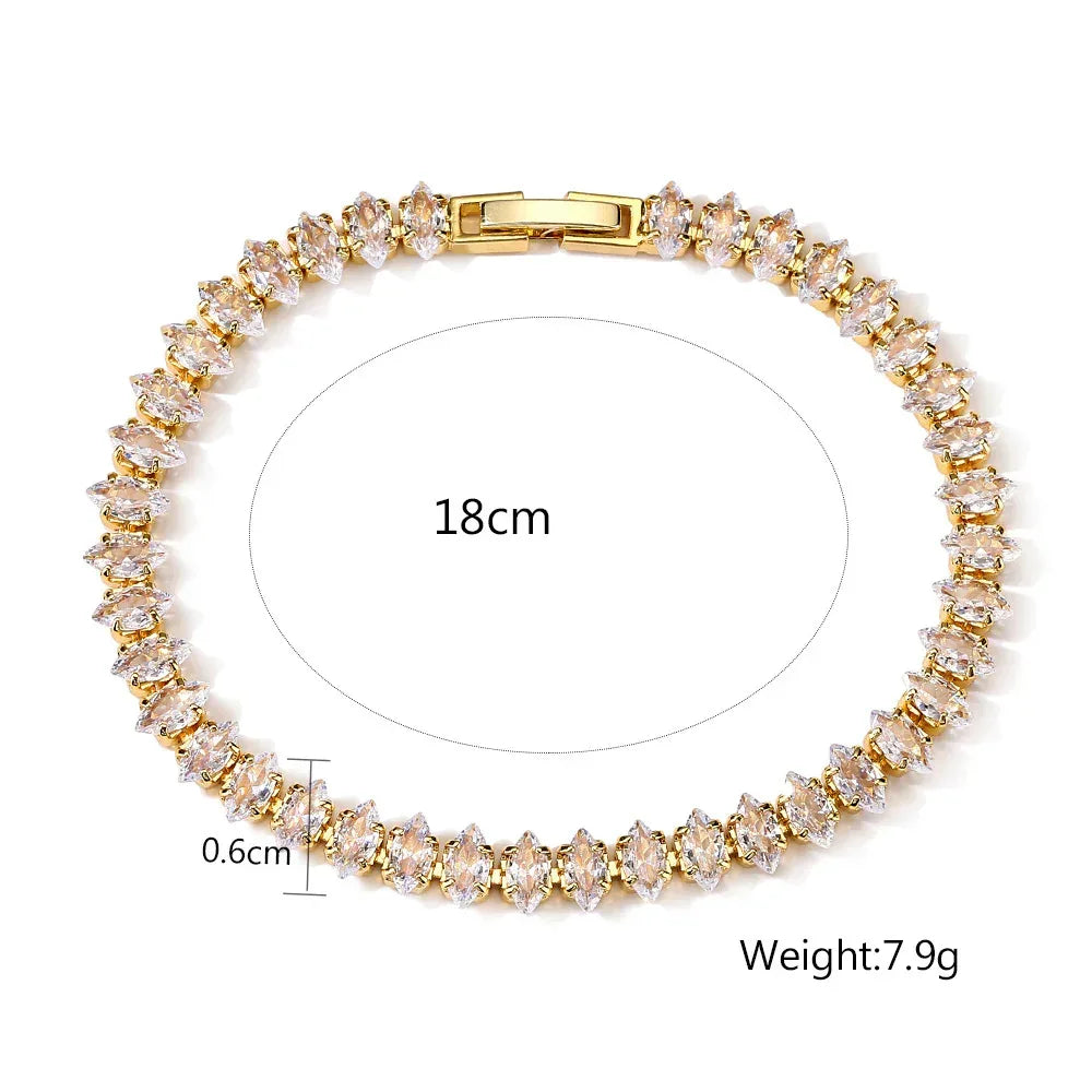 Color Zircon Bracelet Retro Horse Eye Fashion - Viexta