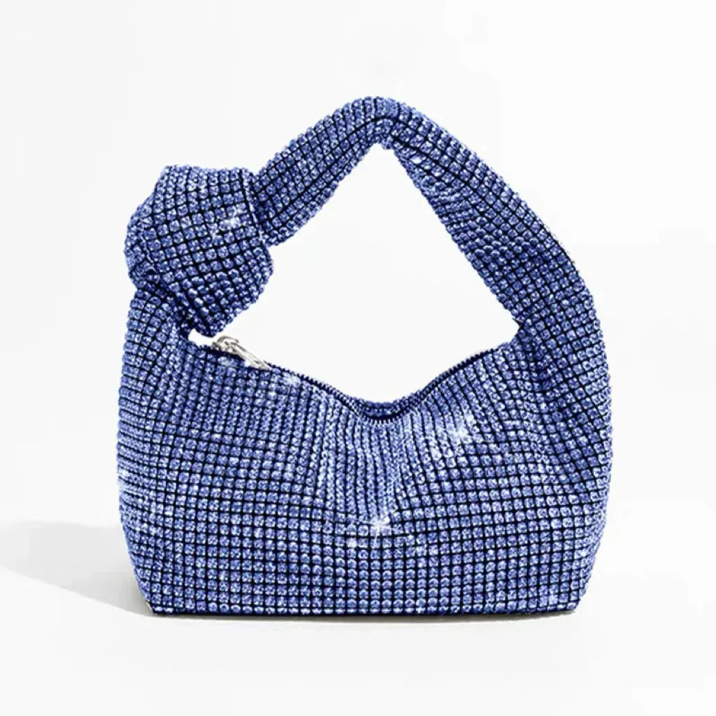 Rhinestone Full Diamond Diamond Knotted Women's Bag - Viexta