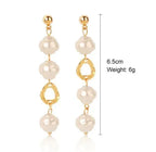 Korean Baroque Pearl Earrings - Viexta