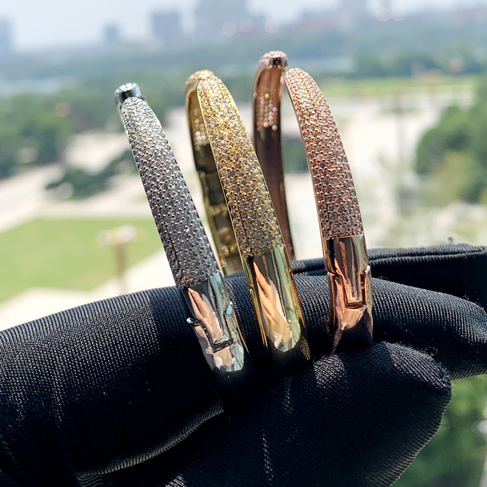 Inlaid Zircon European Bracelet