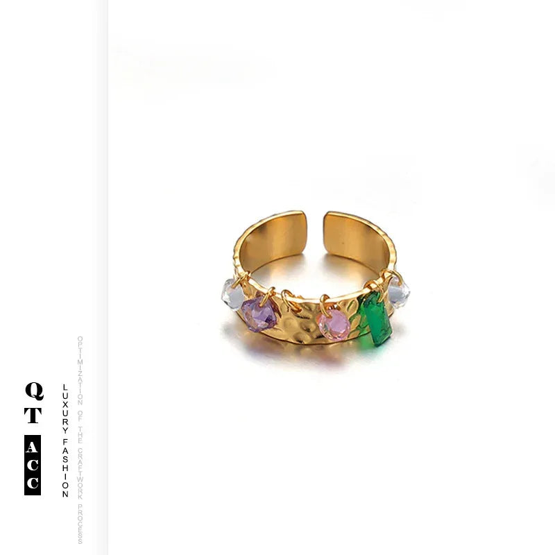 American Retro Stainless Steel Luxe Ring - Viexta