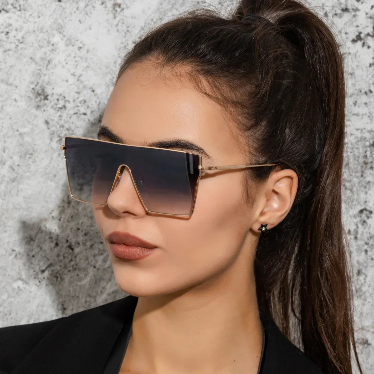 Large-frame Square Sunglasses - Viexta