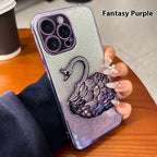 Quicksand Swan Bracket iPhone Case - Viexta