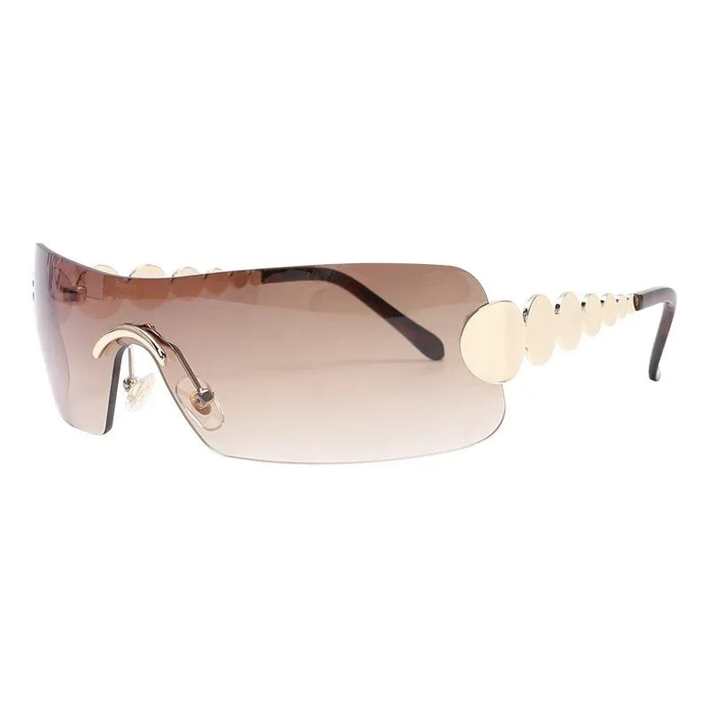 One Piece Rimless Outdoor Sunglasses - Viexta