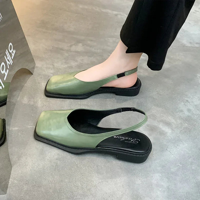 Retro Closed Toe Sandals - Viexta