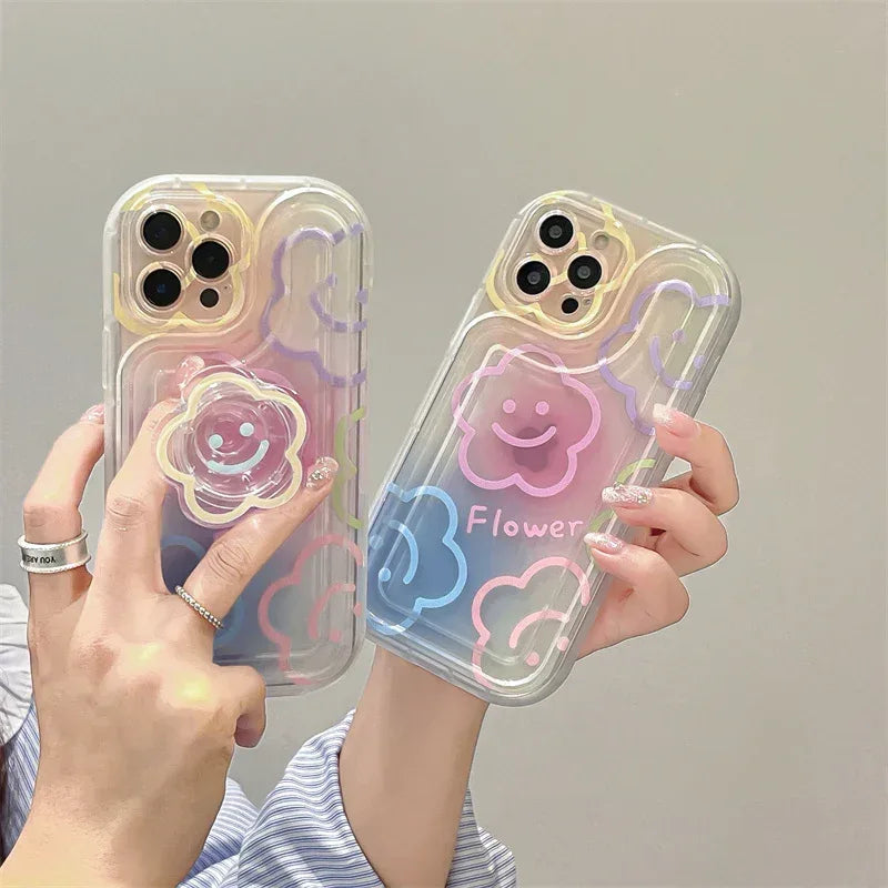 Halo Dyed Sun Flower iPhone Case - Viexta