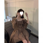 Women's Bell-sleeve Off-shoulder Dress