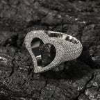 Hollow Heart Zircon Ring - Viexta