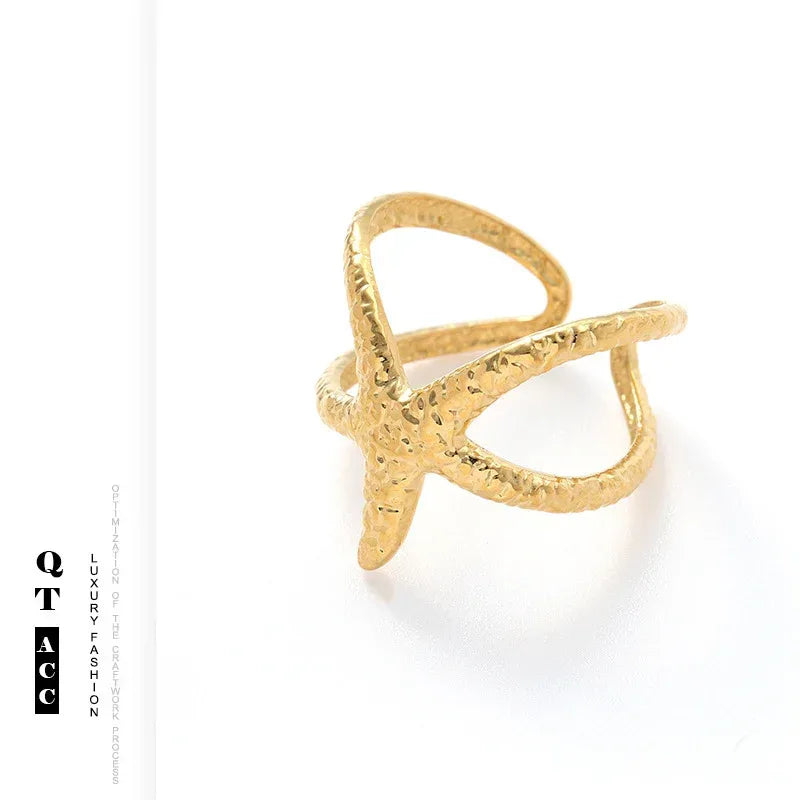 American Retro Stainless Steel Luxe Ring - Viexta