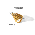Cross-border Hollow Maple Leaf Ring