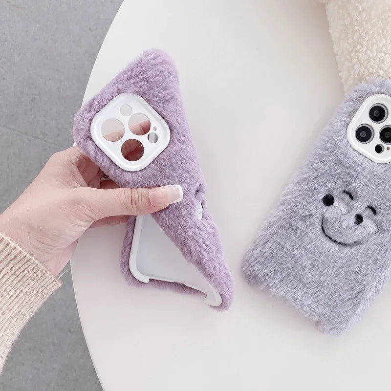 Plush Embroidered iPhone Case - Viexta