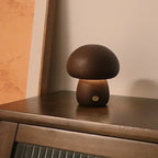 Wooden Cute Mushroom LED Night Light - Viexta