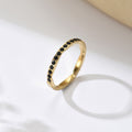 Multicolor Zircon-Inlaid Ring For Women