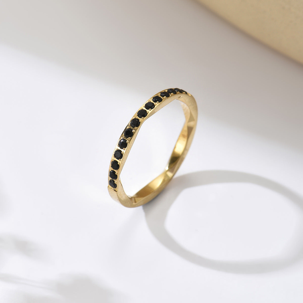 Multicolor Zircon-Inlaid Ring For Women