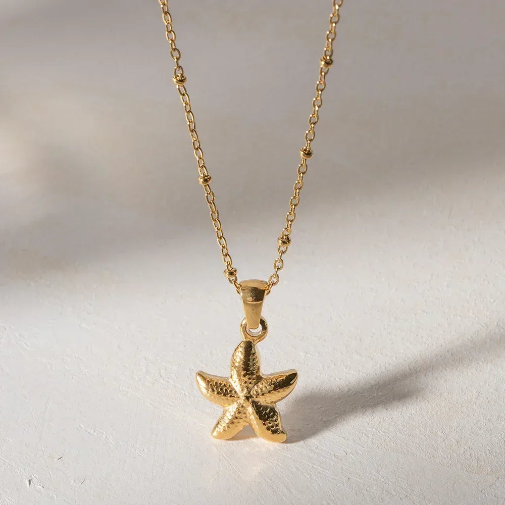 Starfish Pendant Neckpiece - Viexta