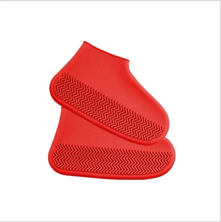 Men and women hiking slip wearable easy to carry silicone rain boots - Viexta