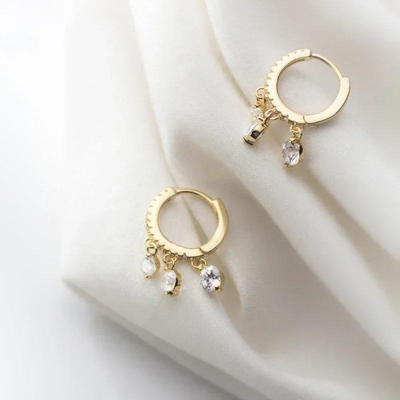 S925 Silver Diamond Ear Clip - Viexta