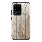 Wood grain tempered glass Samsung phone case - Viexta