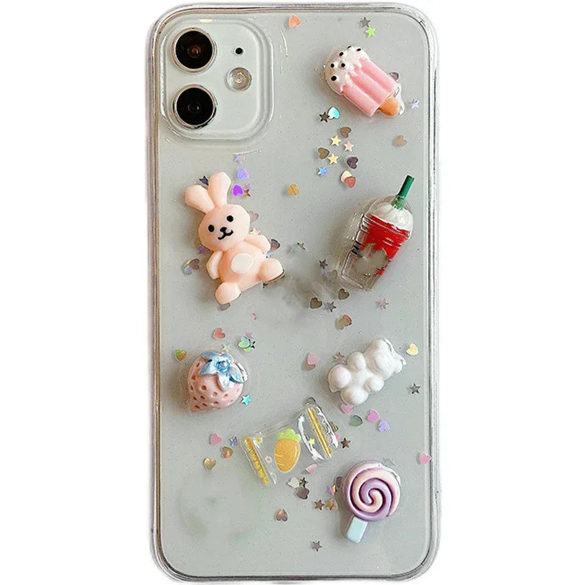 Ice Cream Bunny Epoxy iPhone Case - Viexta