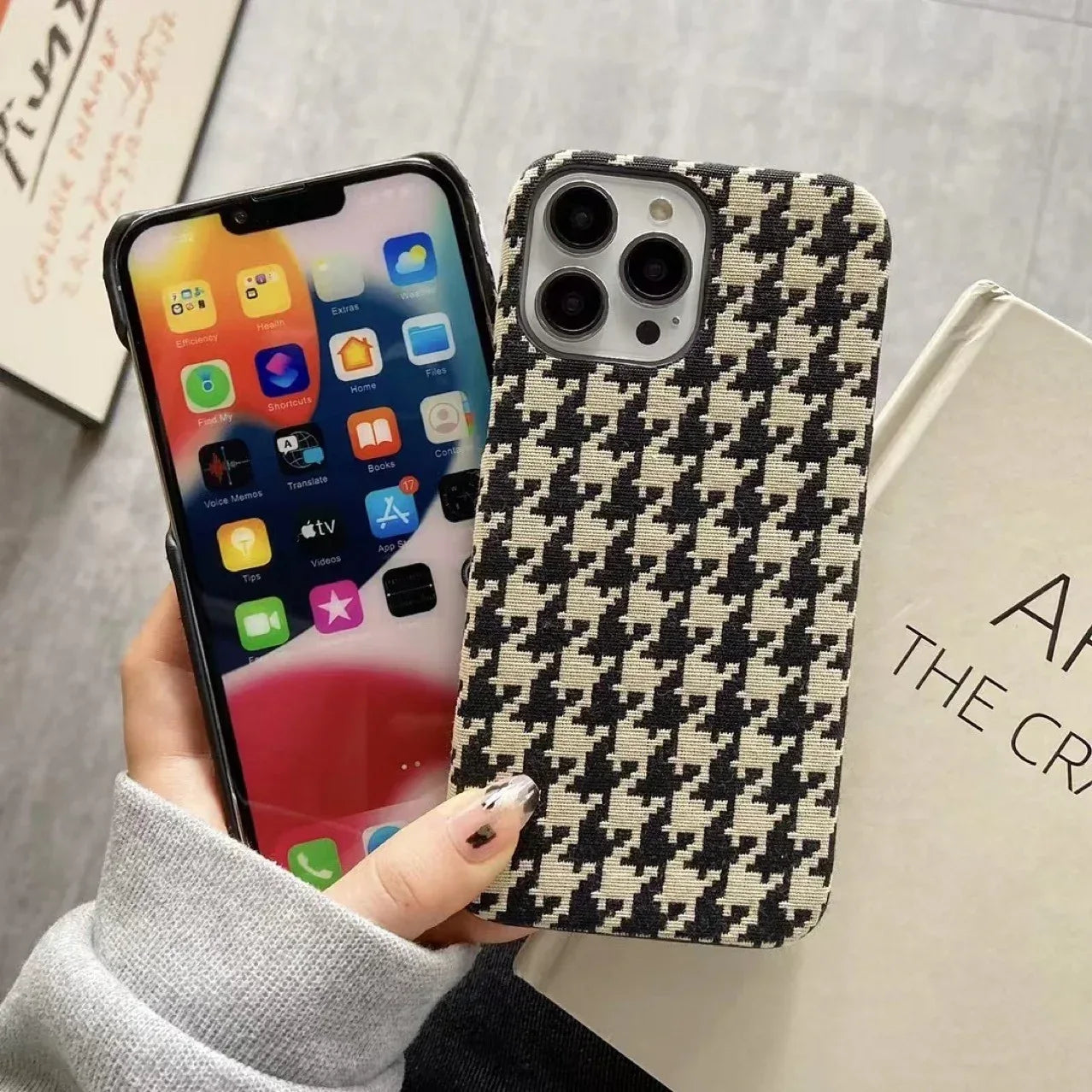 Velvet Half Package Hard Shell iPhone Case - Viexta
