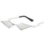 Fashion rimless sunglasses for women - Viexta