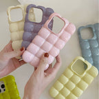 Solid Color Macarons Egg Waffle iPhone Case