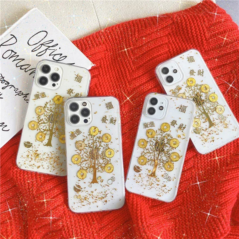 Phone Shell Transparent Glue Drip iPhone case - Viexta