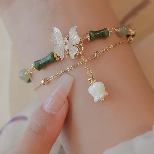 Bamboo Butterfly Bracelet