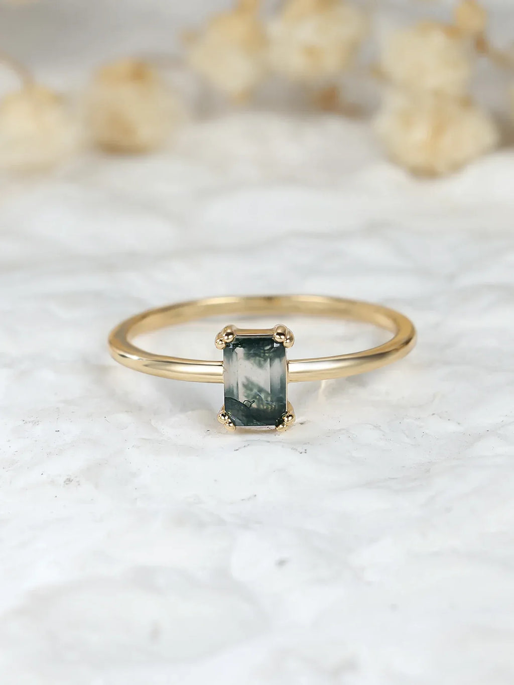 retro-rectangular-agate-ring - Viexta