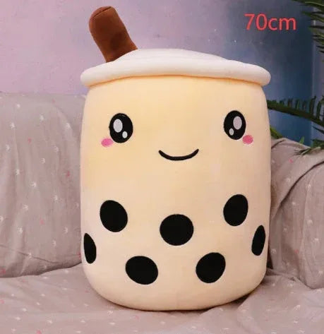 Fruit Drink Plush Stuffed Strawberry Boba Tea Cup Toy - Viexta