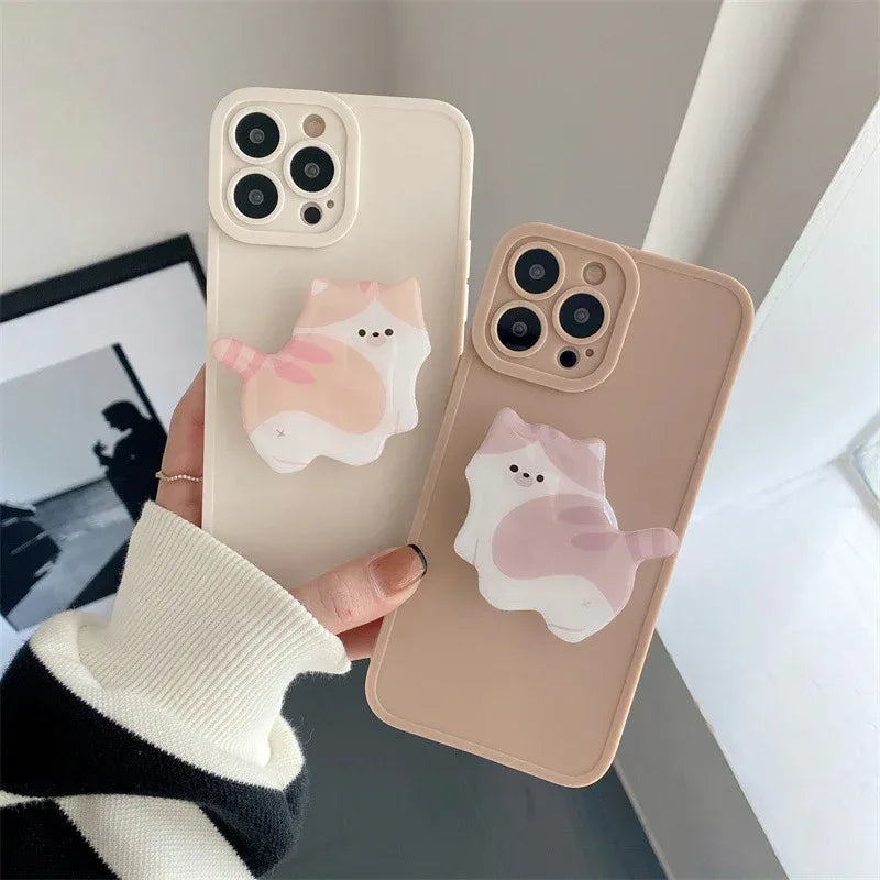 cute-cat-stand-iphone-case - Viexta