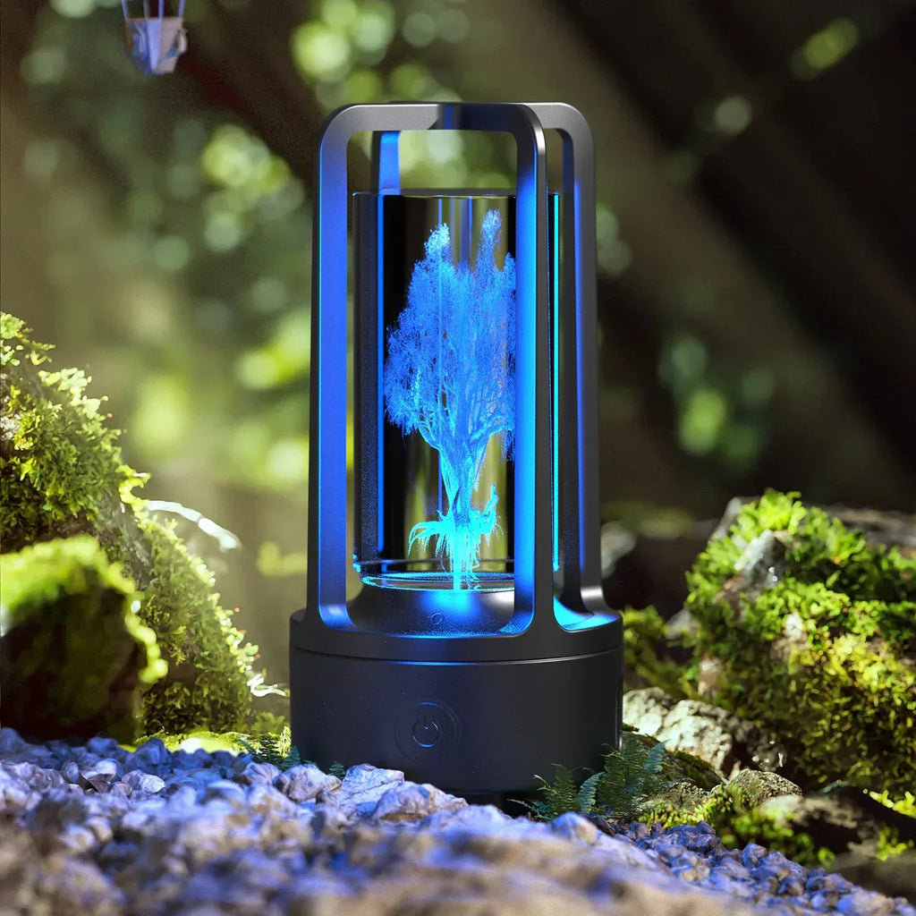 Creative 2 In 1 Audio Acrylic Crystal Lamp - Viexta