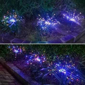 New Ground Plug Solar Fireworks Light