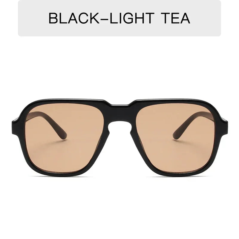 Vintage With Large Rims Sunglasses Men And Women - Viexta