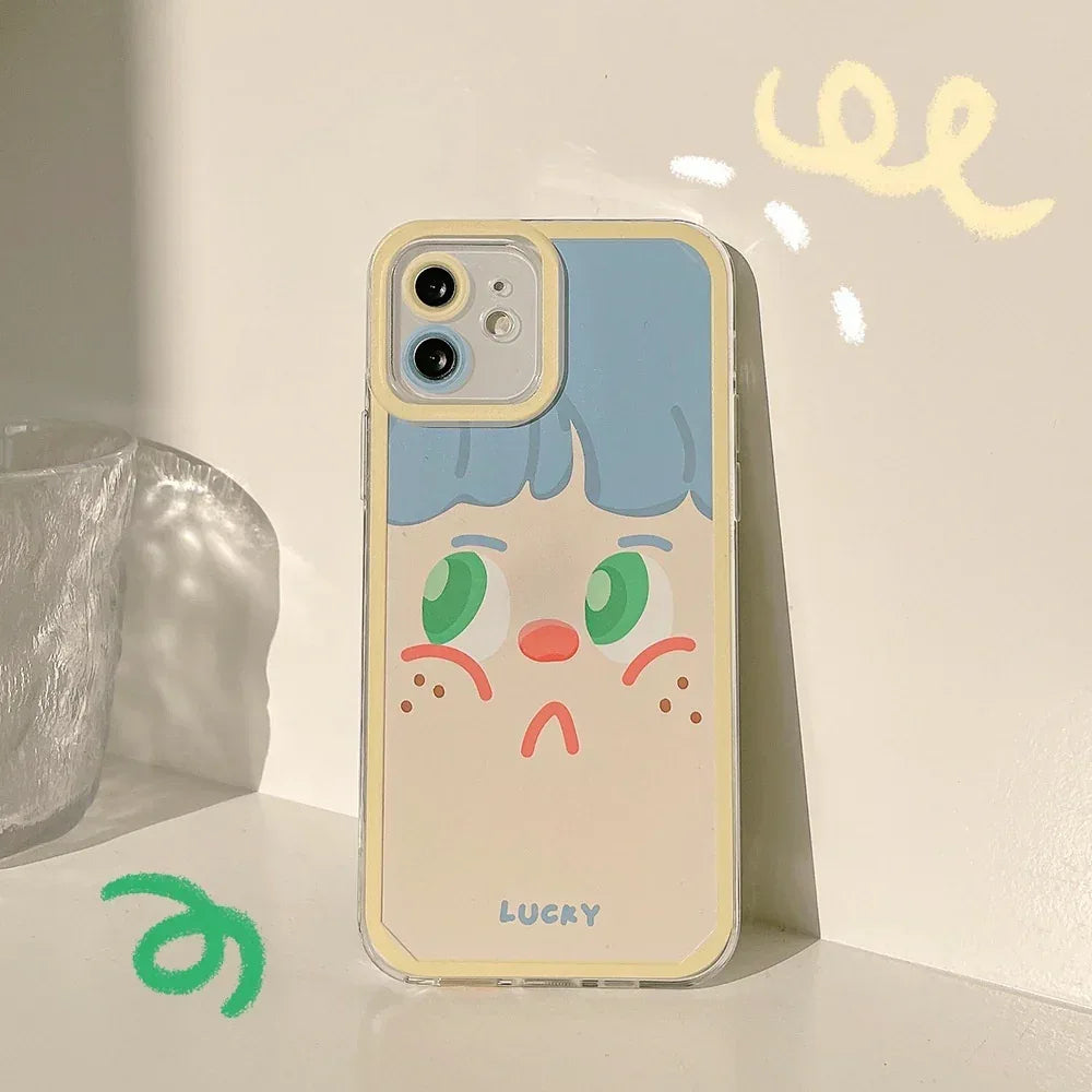 Cartoon Printed Silicone iPhone Case - Viexta