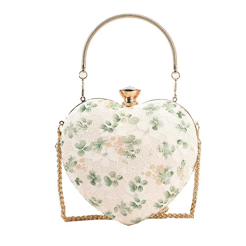 Floral Chain Crossbody Clutch-Bag - Viexta