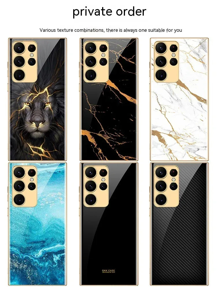 Soft Edge Electroplated Glass S Series Phone Case - Viexta