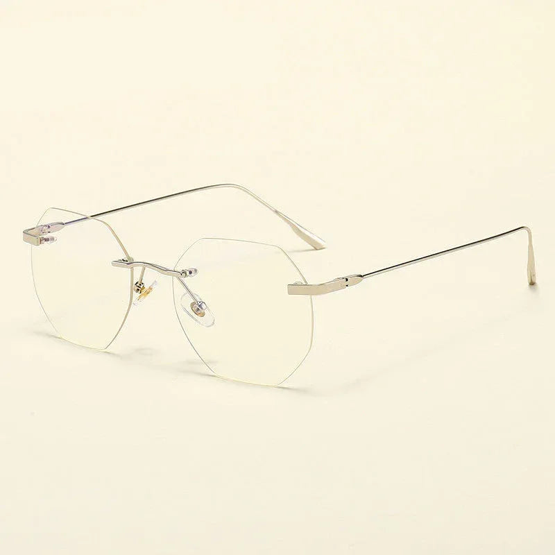 frameless-spectacle-frame-gold - Viexta
