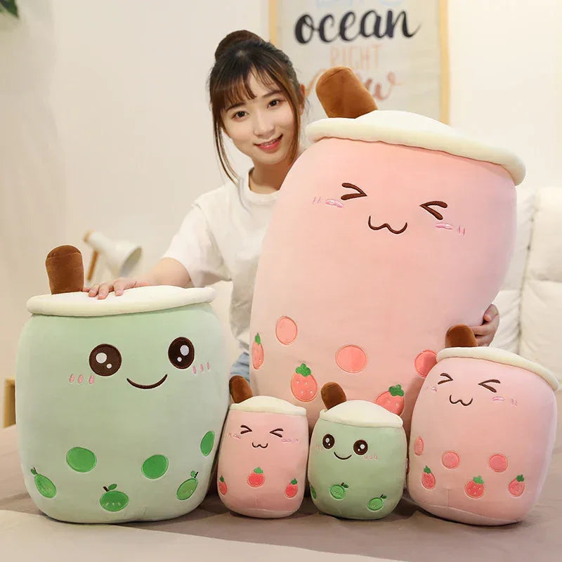 Pearl milk tea cup pillow - Viexta
