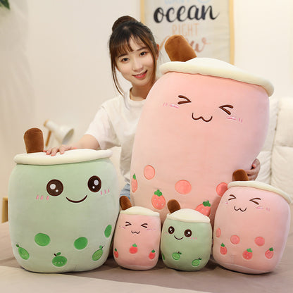 Pearl milk tea cup pillow