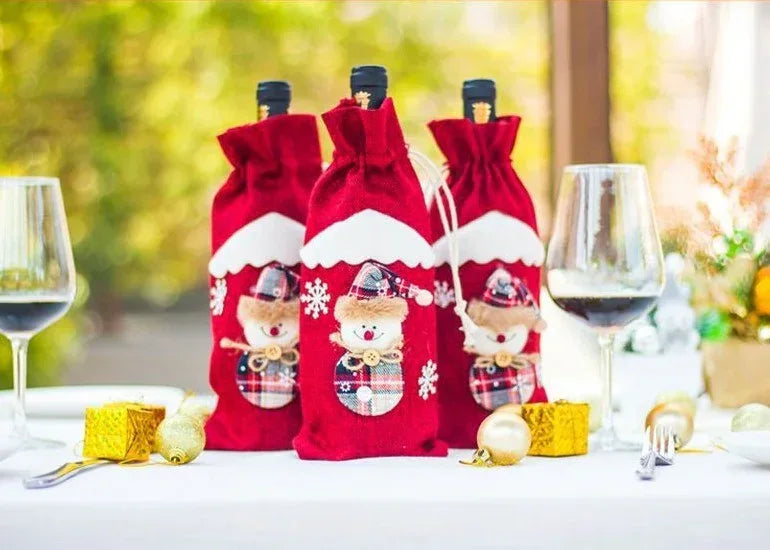 christmas-decorations-christmas-wine-bottle-socks - Viexta