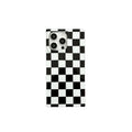 black-chessboard-grid-iphone-case - Viexta