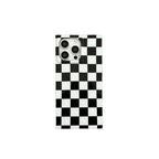 black-chessboard-grid-iphone-case - Viexta