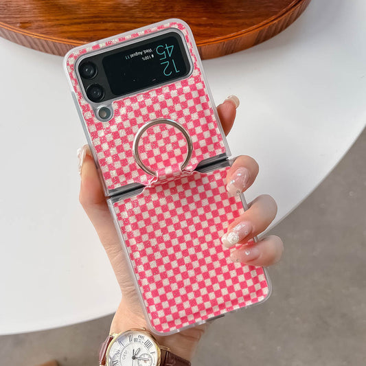 Foldable Screen Plaid Samsung Case