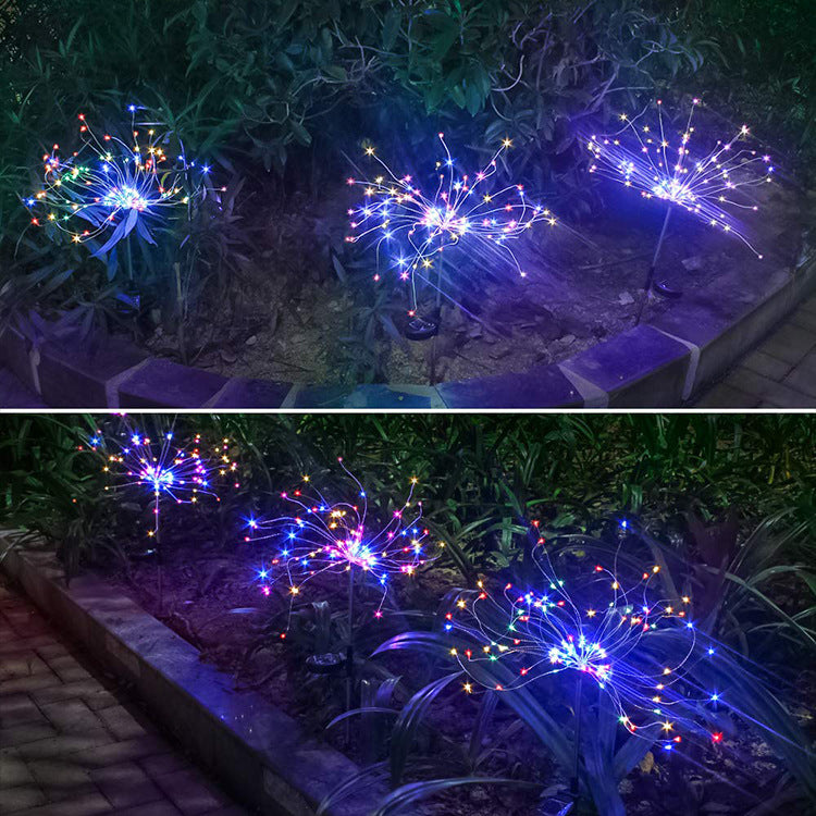 New Ground Plug Solar Fireworks Light