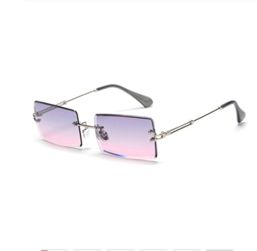 Rimless Rectangle Sunglasses