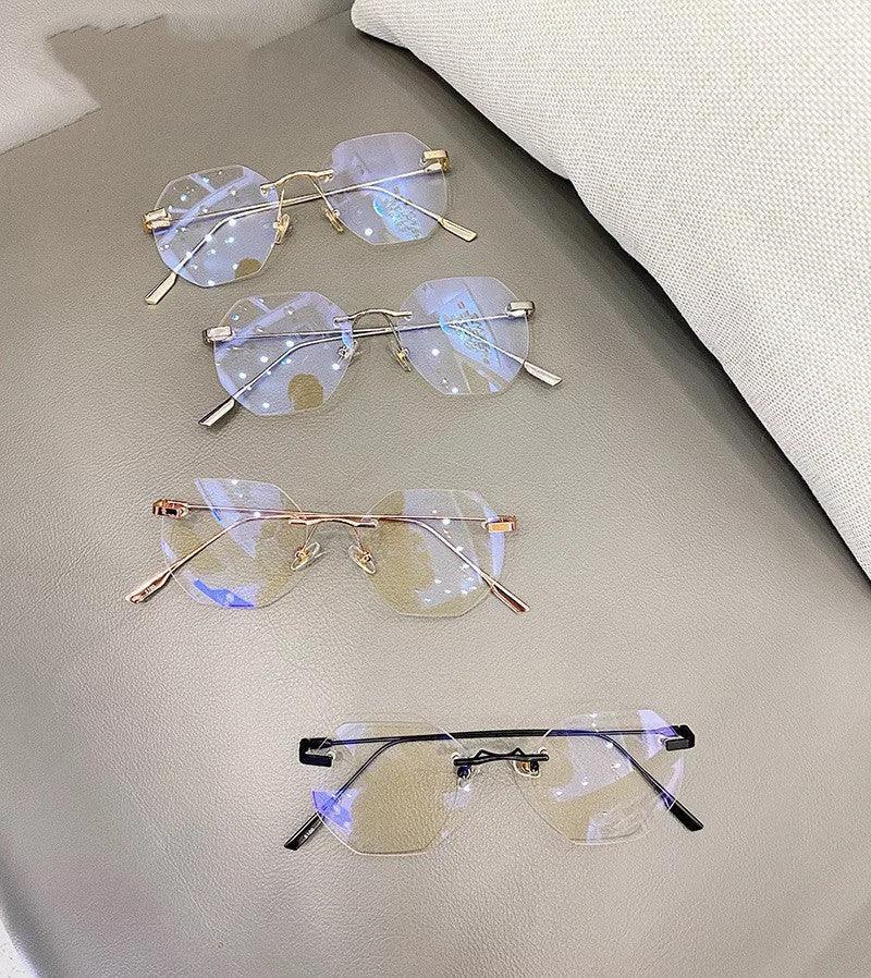 frameless-spectacle-frame-gold - Viexta