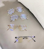 frameless-spectacle-frame-gold - Viexta