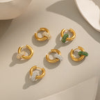 18K gold stainless steel detachable earring